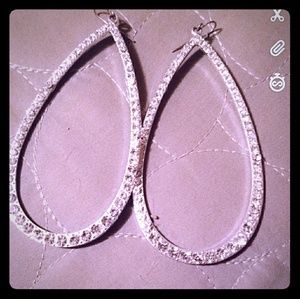 Tear Drop Hoop Earrings